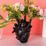 Heart Vase DRY Pot Art Vase Human Statue Vase Container Simulated Anatomy Heart Vase Decorative Gift Vase Aesthetic Room Decor