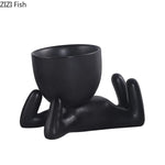 Abstract Figures Flower Pots Ceramic Vase Desk Decoration Potted Plants Decorative Flower Arrangement Cute Characters Vases