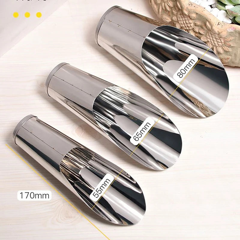 1 PC Stainless Steel Bucket Shovel Cultivation Succulent DIY Potted Bonsai Plant Helper Dig Soil Household Garden Tools