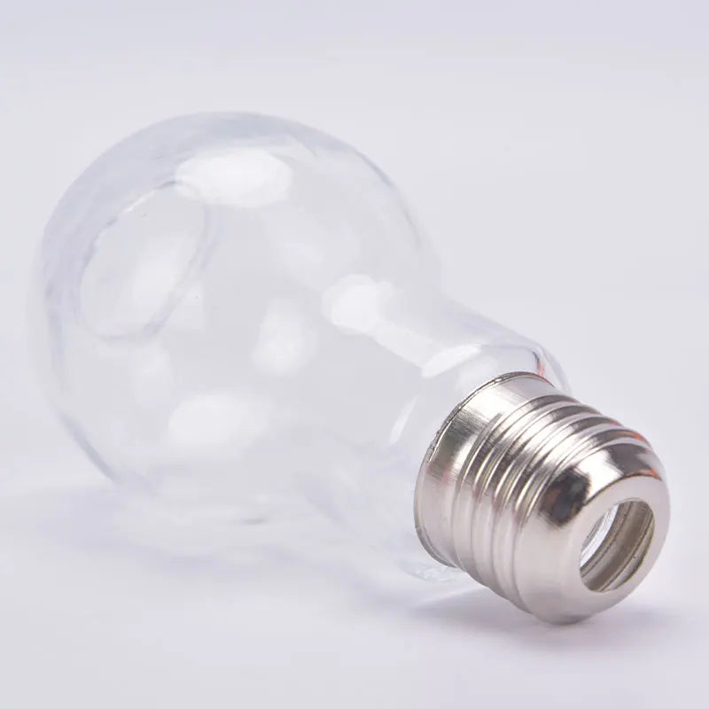 100ml Light Bulb Shape Transparent Glass Vase Fashion Hydroponic Flower Vase Container Pot for Home Office Decoration