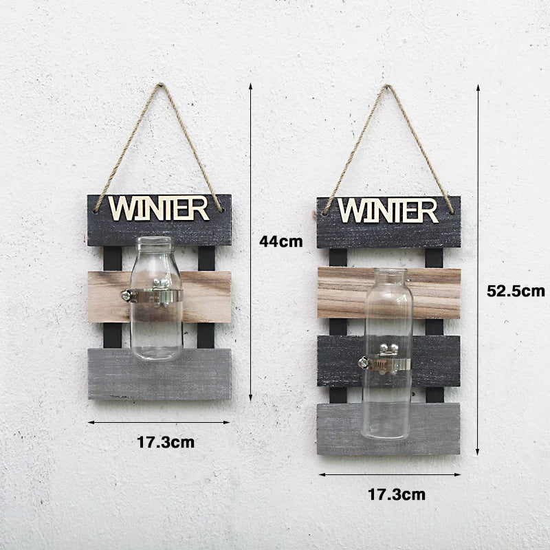 Aesthetic Hydroponic Glass Vase Home Decorations Nordic Wall Hanging Plant Pot Decoration Living Room Decor Flower Accessories