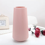 Unbreakable Plastic Flower Vase Big Container Imitation Glaze Flower Pot for Home Living Room Table Arrangment Nordic Decoration
