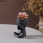 Abstract Figures Flower Pots Ceramic Vase Desk Decoration Potted Plants Decorative Flower Arrangement Cute Characters Vases