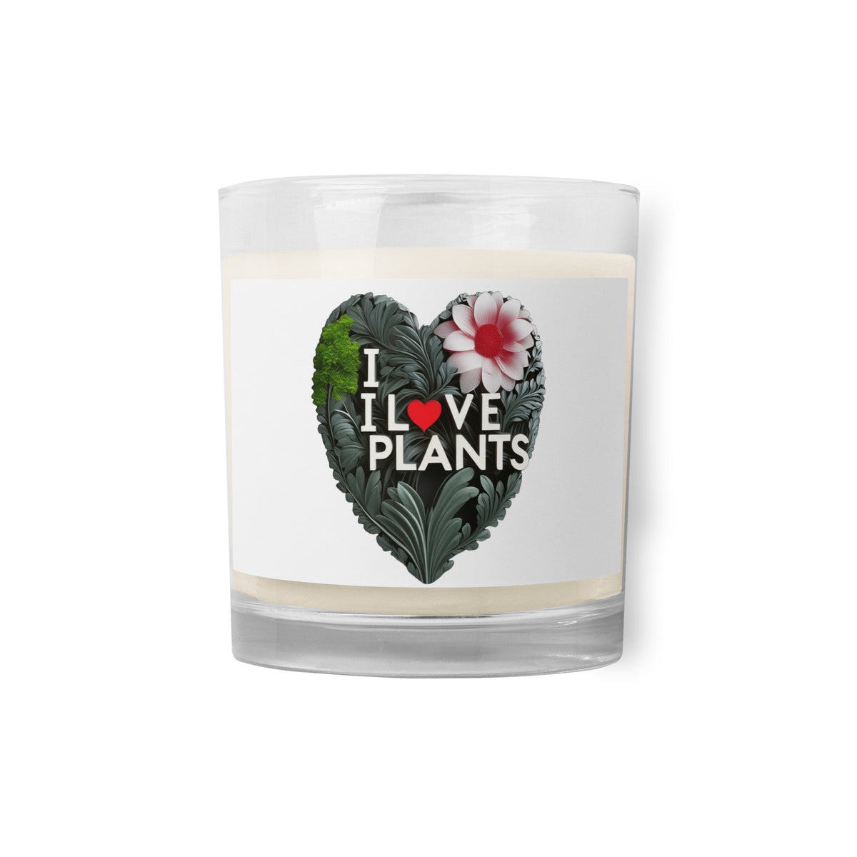 Glass jar soy wax candle
